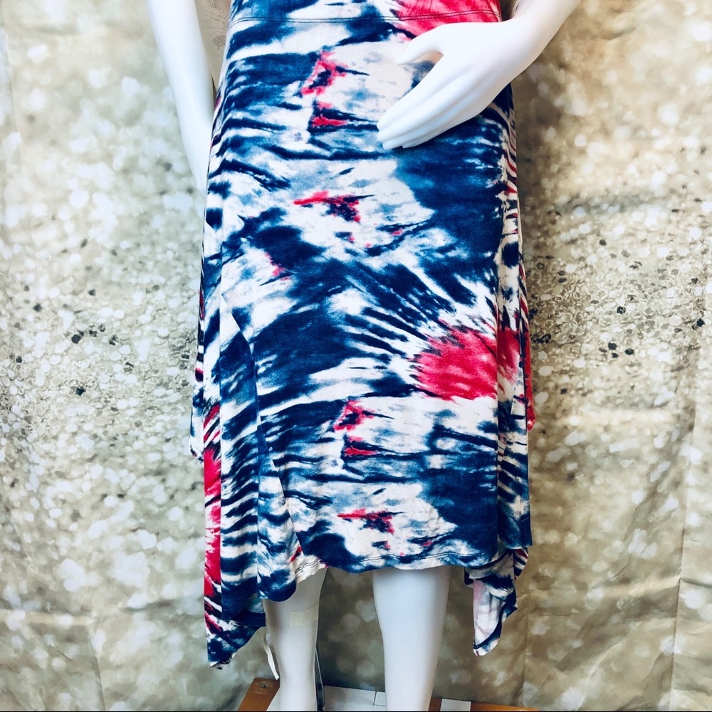 Women tie dye Coin 1804 skirt with low sides  L